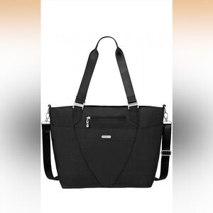 Baggalllini- Black Women’s Tote Bag with Detachable Strap